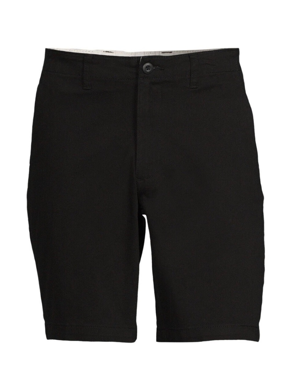 George Flat Front Chino Shorts, Black Soot 9” Inseam